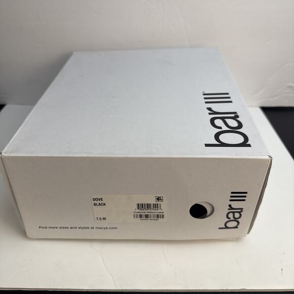 Bar III Dove Womens Black Faux‎ Leather Block Heel Ankle Booties Boots 7.5 NIB - Picture 7 of 8